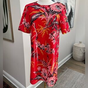 NWT Diane von Furstenberg Red Sequin Fluid Mini Dress - Sz O